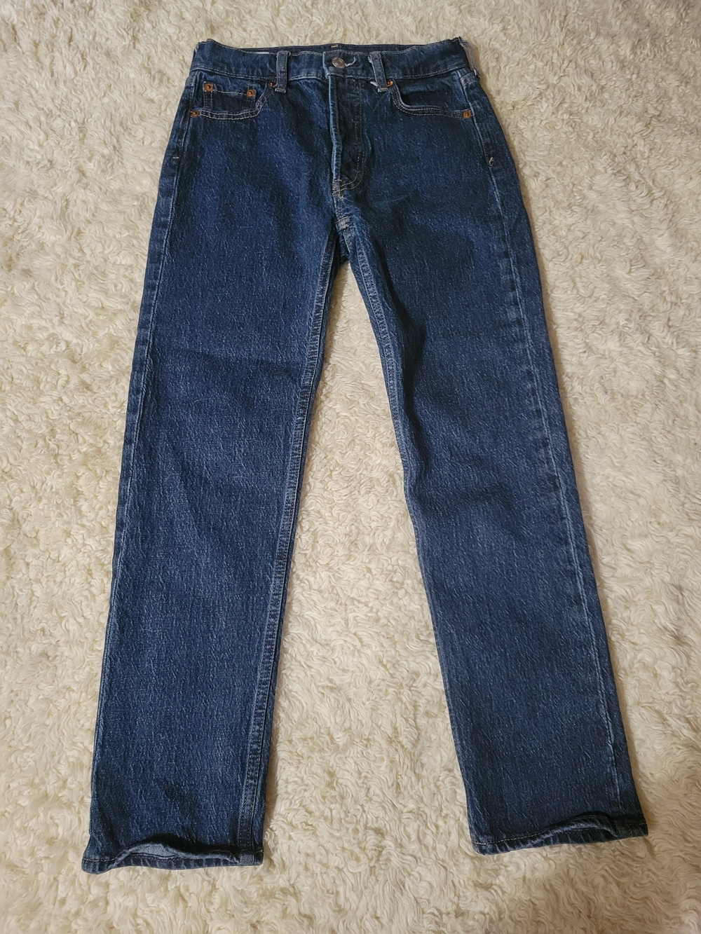 Gap Petite High Rise Cheeky Straight Jeans | Dark Indigo | 24P